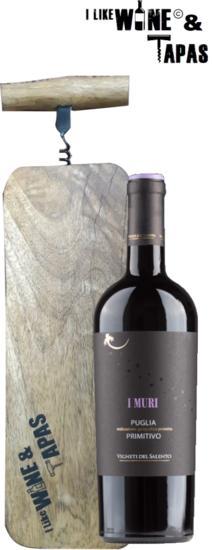 Primitivo met I Like Wine & Tapasplank, Verzamelen, Wijnen, Verzenden