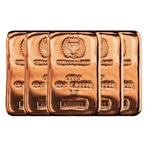 Germania Mint - Bar - Koper - 5 x 5 oz 9999 fijn koper