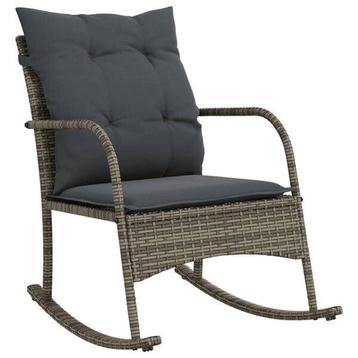 Tuinschommelstoel Grijs Rattan - Retourdeal - 35% Korting! beschikbaar voor biedingen