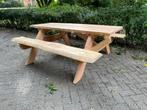 Boomstam Picknickbank, Picknicktafel op maat gemaakt, Nieuw, Rechthoekig, Hout