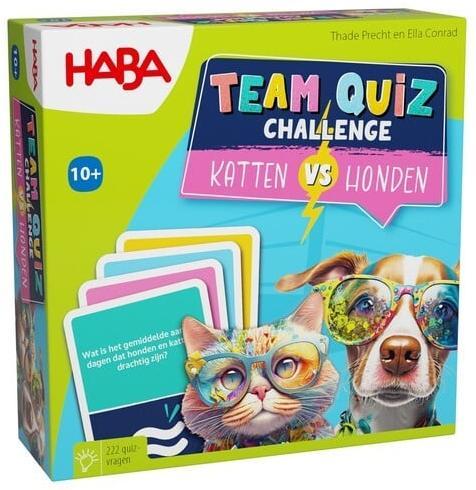 Team Quiz Challenge - Katten versus Honden | Haba -, Hobby en Vrije tijd, Gezelschapsspellen | Bordspellen, Nieuw, Verzenden