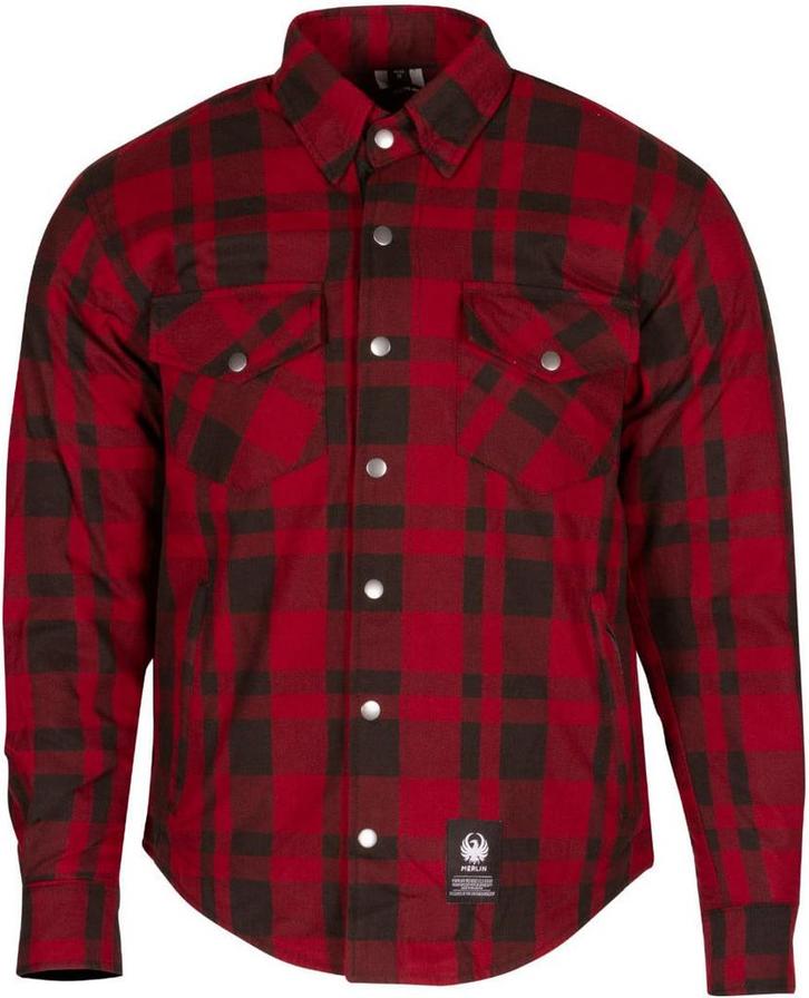 Merlin Axe Hydro Kevlar Rood Waterdichte Motorshirt, Motoren, Kleding | Motorkleding, Heren, Nieuw met kaartje, Jas | textiel