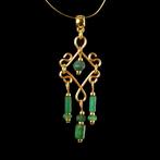 Oud-Romeins Bracelet, Pendant, met Romeinse glazen kralen