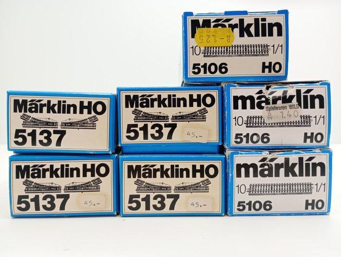 Märklin H0 - 5137/5106 - Modeltreinsporen (38) - M-sporen -, Hobby en Vrije tijd, Modeltreinen | H0