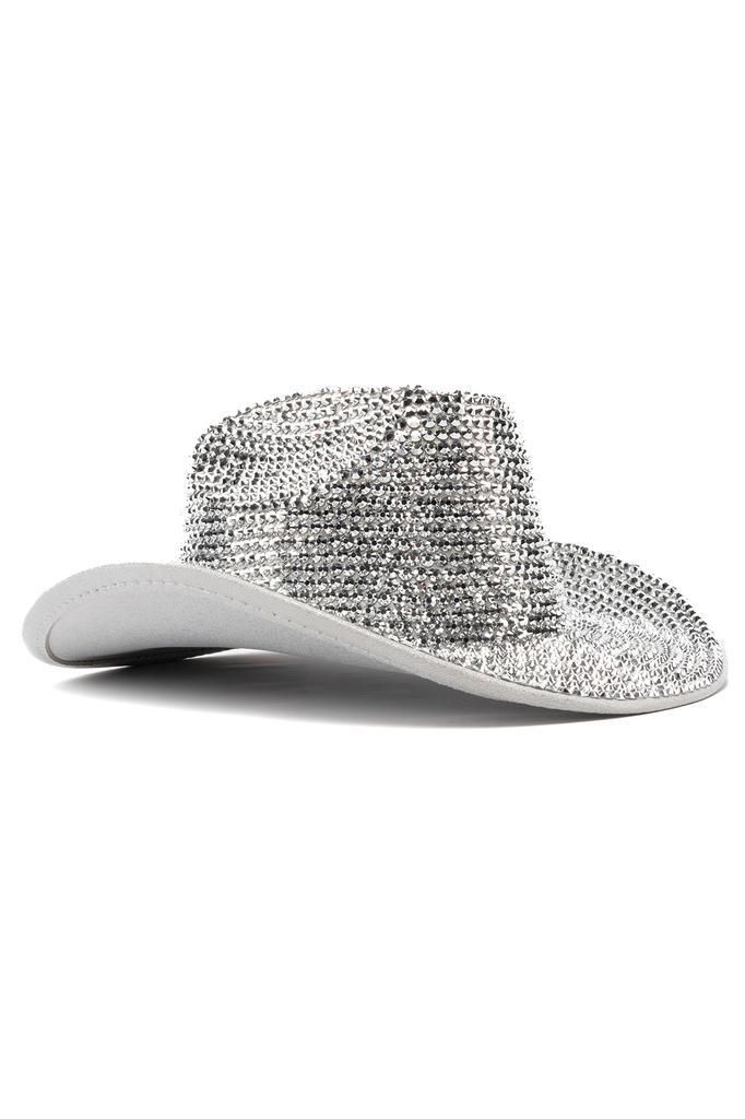 Cowboyhoed Zilver Strass Steentjes Cowgirl Western Hoed Zilv, Kleding | Dames, Carnavalskleding en Feestkleding, Nieuw, Carnaval