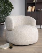 Fauteuil Eleonora MAEVE Beige *NIEUW* 96107, Nieuw, 75 tot 100 cm, Ophalen of Verzenden, 75 tot 100 cm