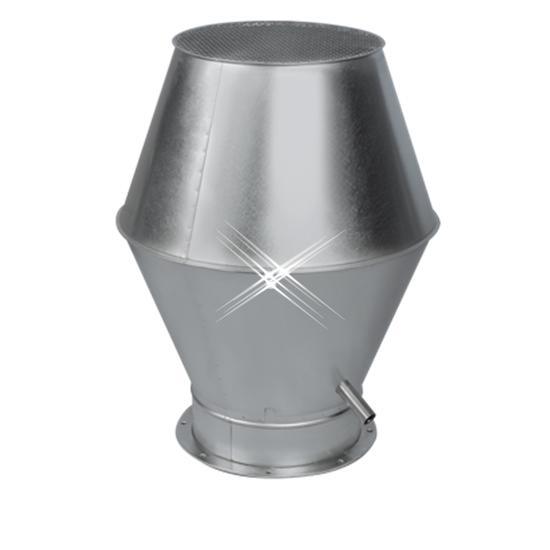 Aluminium deflectorkap 400 mm, Doe-het-zelf en Verbouw, Ventilatie en Afzuiging, Nieuw, Verzenden