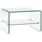 Salontafel Glas 50x45 - Retourdeal - Stijlvol & Voordelig!, Minder dan 50 cm, 50 tot 100 cm, Nieuw, Ophalen of Verzenden