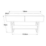 [en.casa] Console tafel sidetable Lappeenranta 139x43x76cm e, Huis en Inrichting, Verzenden, Nieuw