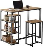 2dekans | SoBuy OGT43-F Keukentafelset - Bruin Hoge Bartafel, Huis en Inrichting, Tafels | Eettafels, Ophalen of Verzenden, Zo goed als nieuw