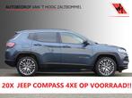 Compass 4xe 190 Plug-in Hybrid Electric Night Eagle, Auto's, Jeep, Automaat, Gebruikt, Blauw, Leder en Stof