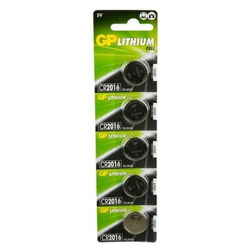 GP LITHIUM CR2016 3V 5 STUKS ACTIEPACK beschikbaar voor biedingen