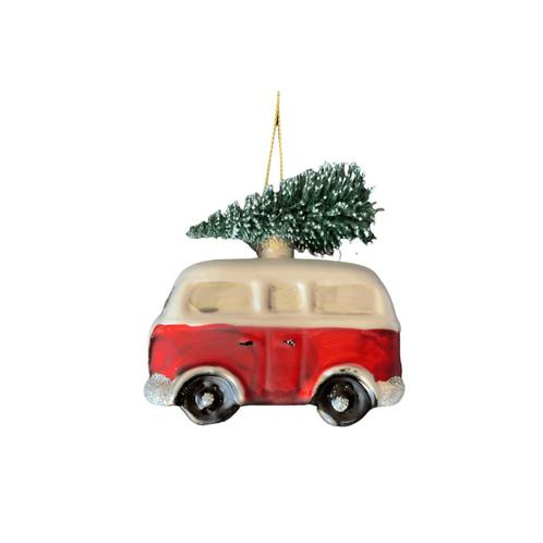 Kersthanger | Volkswagen Bus | Rood, Huis en Inrichting, Woonaccessoires | Overige, Verzenden