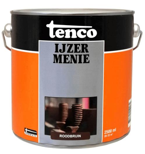 Tenco ijzermenie 5 liter, roodbruin, bus, Doe-het-zelf en Verbouw, Verf, Beits en Lak, Nieuw, Verzenden