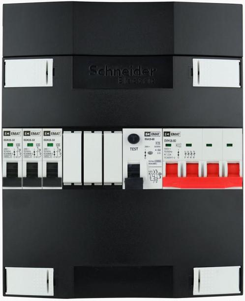 EMAT SCHNEIDER Groepenkast 3 groepen 3 fase 220x270 (BxH), Doe-het-zelf en Verbouw, Elektra en Kabels, Verzenden