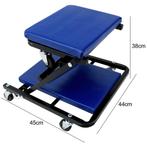 Monteursbed Blauw Zwart Metaal 92x44x12cm Stoel 150kg, Verzenden, Nieuw