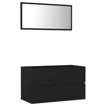 Badmeubelset 2-delig Zwart - OP = OP! - Badkamer Upgrade beschikbaar voor biedingen