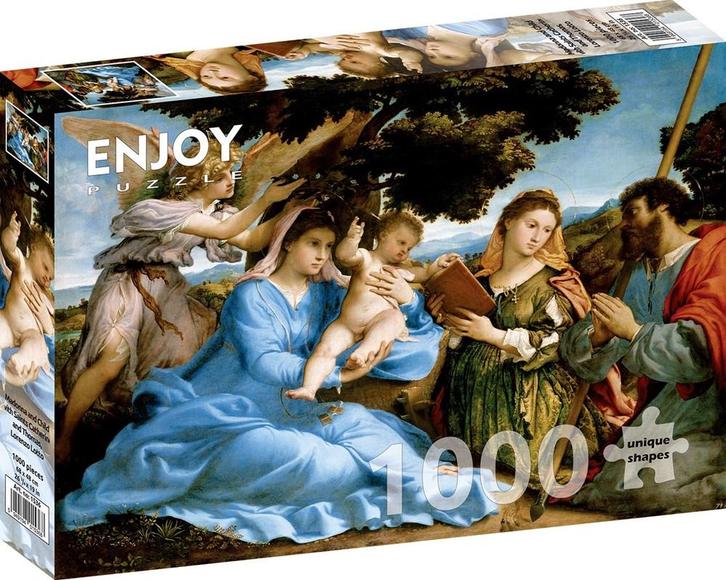 Lorenzo Lotto - Madonna and Child with Saints Catherine and, Hobby en Vrije tijd, Denksport en Puzzels, Nieuw, Verzenden