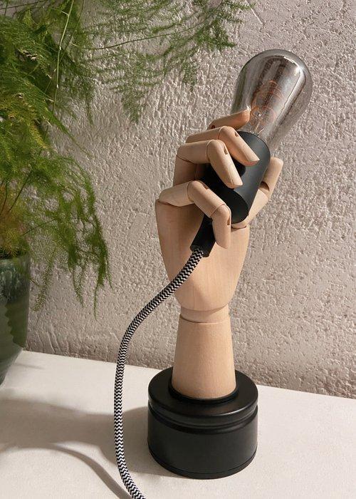 Caroline Schilling - Lamp - Staal, Hout, Glas, Textiel -, Antiek en Kunst, Kunst | Designobjecten