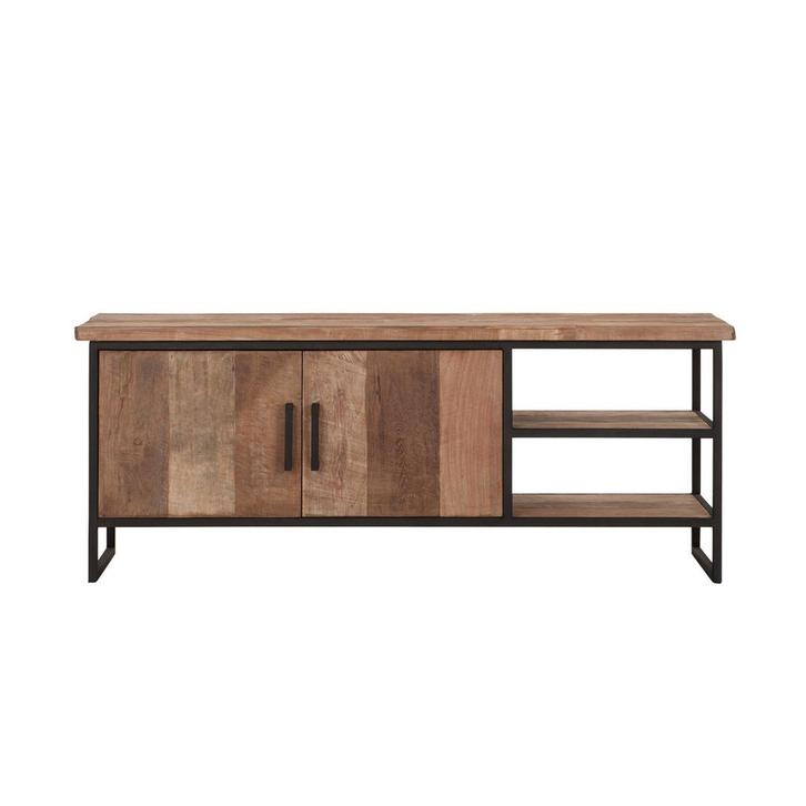 *WOONWINKEL* DTP Home Timeless Beam Teak Tv-meubel Industrie, Huis en Inrichting, Kasten | Televisiemeubels, Nieuw, Verzenden