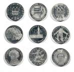 Oostenrijk. 100 Schilling 1975/1977 (9 monete) Proof, Postzegels en Munten, Munten | Europa | Niet-Euromunten