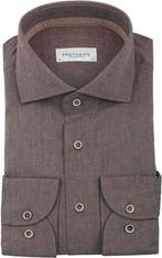 Profuomo Overhemd Flanel Bruin maat 43 Heren, Kleding | Heren, Overhemden, Verzenden, Nieuw, Bruin, Profuomo