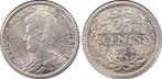 Koningin Wilhelmina 25 cent 1914 MS64 PCGS gecertificeerd, Zilver, Losse munt, Verzenden