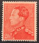 België 1936 - Poortman 20 fr nuance Vermiljoenrood -