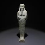 Oud-Egyptisch Faience Shabti. Late Periode, 664 - 332 v.Chr., Verzamelen