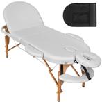 3 zones massagetafel Sawsan ovaal met 5cm matras en houten f, Sport en Fitness, Massageproducten, Nieuw, Verzenden