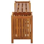 Tuinbank met 2 bloembakken 150x30x40 cm massief acaciahout, Verzenden, Nieuw