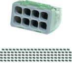 Lasklem - Vintex - 8 Polig - 0.2-2.5 mm2 - Grijs - 100 Stuks, Doe-het-zelf en Verbouw, Elektra en Kabels, Ophalen of Verzenden