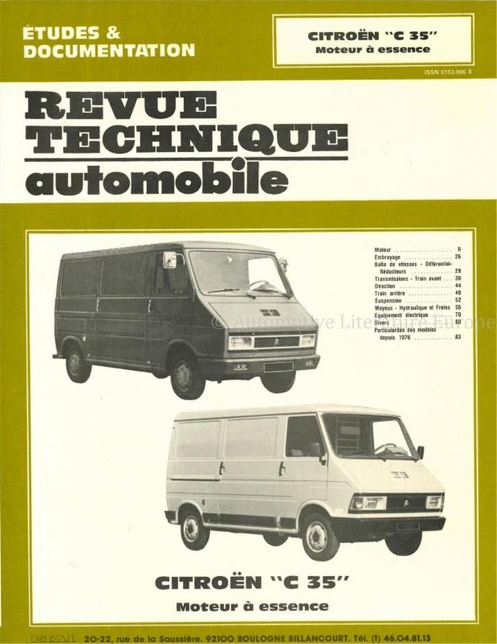 CITROËN C35, REVUE TECHNIQUE AUTOMOBILE, Boeken, Auto's | Boeken