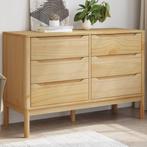 vidaXL Ladekast FLORO massief grenenhout wasbruin, Kinderen en Baby's, Kinderkamer | Commodes en Kasten, Verzenden, Nieuw