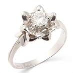 Cocktailring - 18 karaat Witgoud - 0.48ct. tw. Diamant