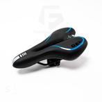 Voltano Gel Fietszadel Met Uitsparing - Zwart / Blauw, Fietsen en Brommers, Fietsonderdelen, Verzenden, Nieuw
