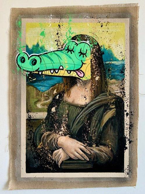 Elisée Skayzoo (1984) - Le sourire de la Joconde, Antiek en Kunst, Kunst | Schilderijen | Modern
