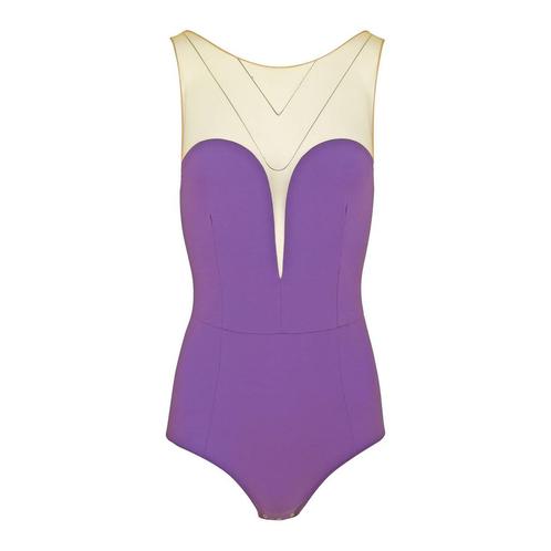 Elisabetta Franchi • paarse body • XS (IT40), Kleding | Dames, Jumpsuits, Paars, Nieuw, Maat 34 (XS) of kleiner, Verzenden
