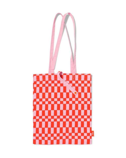 HEMA Tas canvas ruiten, Sieraden, Tassen en Uiterlijk, Tassen | Damestassen, Nieuw, Verzenden