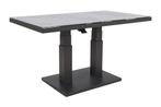 Rockford up&down verstelbare tafel 130x75 cm. - Antraciet, Tuin en Terras, Tuintafels, Verzenden, Nieuw, Rond, Overige materialen