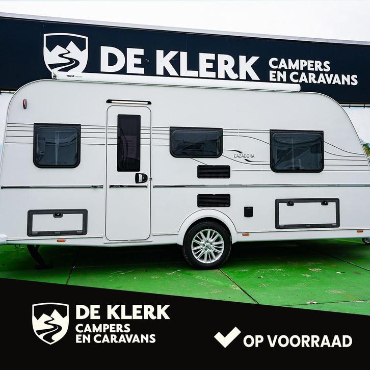 Tabbert Cazadora 460E 2,3 Black Friday, Caravans en Kamperen, Caravans, 1000 - 1250 kg, tot en met 4, 7 tot 8 meter, Tabbert, Ophalen