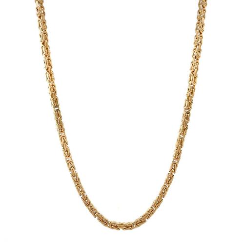 Gouden konings collier 64.5 cm 14 karaat, Sieraden, Tassen en Uiterlijk, Kettingen, Goud, Zo goed als nieuw, Goud, Verzenden