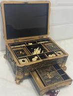 Kist - Been, Goud, Hout, lak - China - Qing Dynastie, Antiek en Kunst