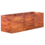 vidaXL Plantenbak verhoogd 150x50x50 cm acaciahout, 100 cm of meer, Verzenden, Nieuw, Hout