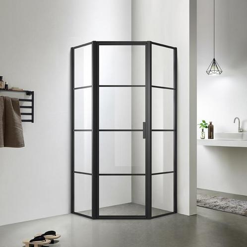 Sani Royal Douchecabine Vijfhoek 90x90 cm Mat, Doe-het-zelf en Verbouw, Sanitair