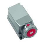 ABL CEE 5-polig Wandcontactdoos - opbouw - 125A 400V - Rood, Verzenden, Nieuw