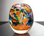 Maxence Parot - Vaas - Uniek opaline en gouden vaas - Glas, Antiek en Kunst, Antiek | Glas en Kristal