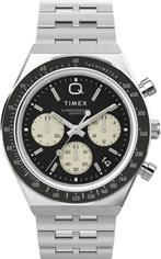 Timex TW2V42600 Q Chrono horloge, Sieraden, Tassen en Uiterlijk, Horloges | Heren, Overige merken, Staal, Staal, Verzenden