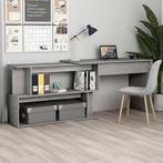 vidaXL Hoekbureau 200x50x76 cm bewerkt hout betongrijs, Huis en Inrichting, Verzenden, Nieuw