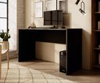 Meubella | Bureau zwart 130x50x70 cm - Modern, Huis en Inrichting, Bureaus, Verzenden, Nieuw